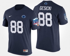 Men Mike Gesicki Navy Penn State Nittany Lions #88 Bowl Game Fiesta Bowl T-Shirt 803211-685