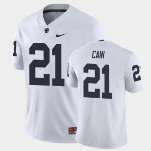 Men's Noah Cain White Penn State Nittany Lions #21 College Football Game Jersey 129785-227