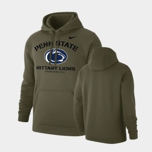 Mens Olive Penn State Nittany Lions Stencil Arch Club Fleece Hoodie 764035-787