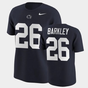 Men's Saquon Barkley Navy Penn State Nittany Lions #26 College Football Name & Number T-Shirt 631881-800