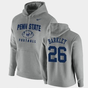 Mens Saquon Barkley Gray Penn State Nittany Lions #26 Oopty Oop Football Pullover Hoodie 287319-471