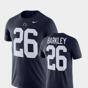 Men Saquon Barkley Navy Penn State Nittany Lions #26 College Football Name & Number T-Shirt 356755-755