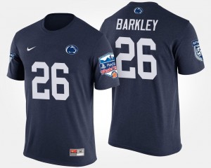 Men's Saquon Barkley Navy Penn State Nittany Lions #26 Bowl Game Fiesta Bowl T-Shirt 164939-900