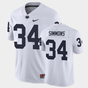 Men Shane Simmons White Penn State Nittany Lions #34 Limited College Football Jersey 780307-993