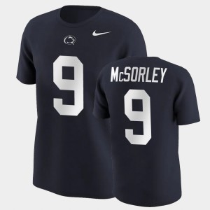 Mens Trace McSorley Navy Penn State Nittany Lions #9 College Football Name & Number T-Shirt 807048-176
