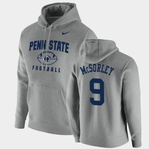 Men Trace McSorley Gray Penn State Nittany Lions #9 Oopty Oop Football Pullover Hoodie 273609-855