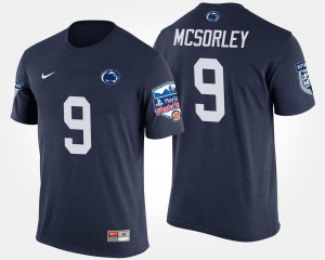Men Trace McSorley Navy Penn State Nittany Lions #9 Bowl Game Fiesta Bowl T-Shirt 840303-564