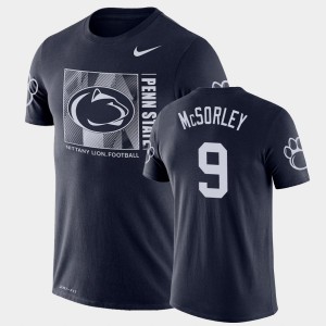 Men's Trace McSorley Navy Penn State Nittany Lions #9 Team Issue Performance T-Shirt 642809-992