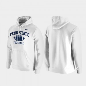 Mens White Penn State Nittany Lions Retro Football Club Fleece Hoodie 623645-636