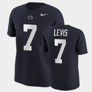 Men's Will Levis Navy Penn State Nittany Lions #7 College Football Name & Number T-Shirt 200758-627