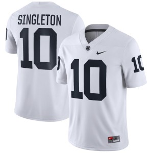 Mens Nicholas Singleton White Penn State Nittany Lions #10 Football Jersey 910254-554