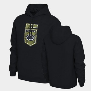 Men's Black Camo Penn State Nittany Lions Veterans Hoodie 793100-477