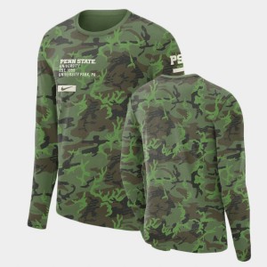 Mens Camo Penn State Nittany Lions Military Long Sleeve T-Shirt 795173-250