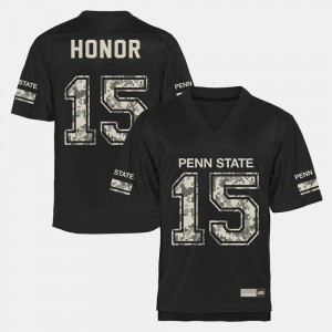 Mens Black Penn State Nittany Lions #15 College Football Jersey 594845-487