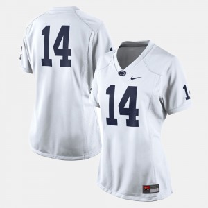 Women's White Penn State Nittany Lions #14 College Football Jersey 202185-513