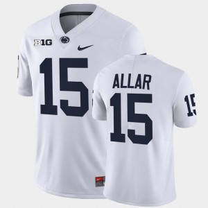 Men's Drew Allar White Penn State Nittany Lions #15 College Football Limited Jersey 907397-374