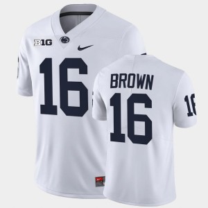 Mens Ji'Ayir Brown White Penn State Nittany Lions #16 College Football Limited Jersey 690551-473