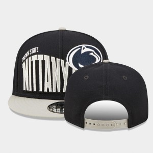 Unisex Navy Penn State Nittany Lions Team Logo Two-Tone Vintage Wave 9FIFTY Snapback Hat 482128-675