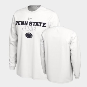 Men's White Penn State Nittany Lions On Court Long Sleeve T-Shirt 436006-472