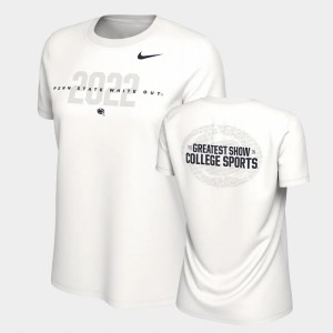 Women's White Penn State Nittany Lions College Football 2022 Out Student T-Shirt Jersey 260322-382