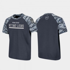 Youth Charcoal Penn State Nittany Lions OHT Military Appreciation Raglan Digital Camo T-Shirt 650576-374