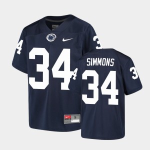Youth Shane Simmons Navy Penn State Nittany Lions #34 Alumni Jersey 333509-669
